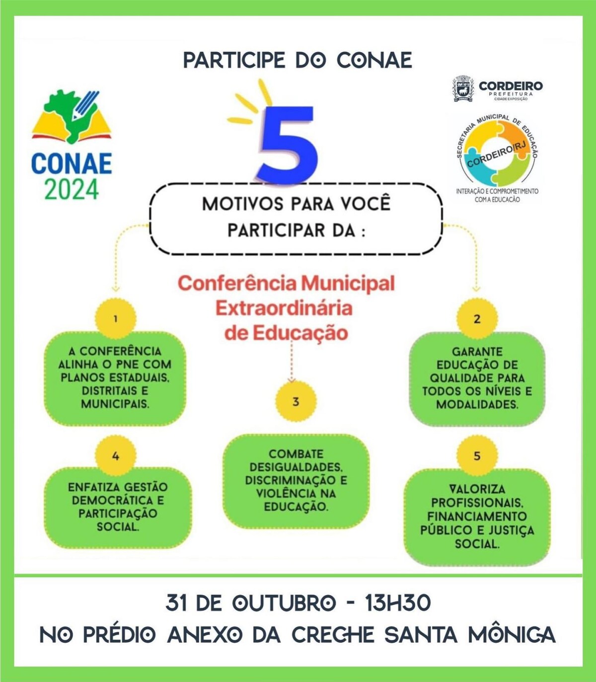 Conferência Municipal de Educação Extraordinária – CONAEE 2024